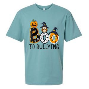 Boo To Bullying Orange Unity Day Anti Bullying Halloween Sueded Cloud Jersey T-Shirt