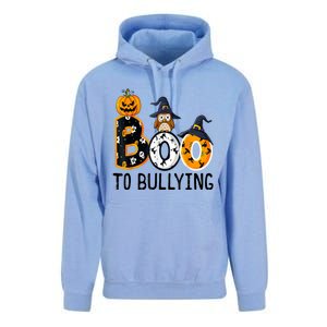 Boo To Bullying Orange Unity Day Anti Bullying Halloween Unisex Surf Hoodie