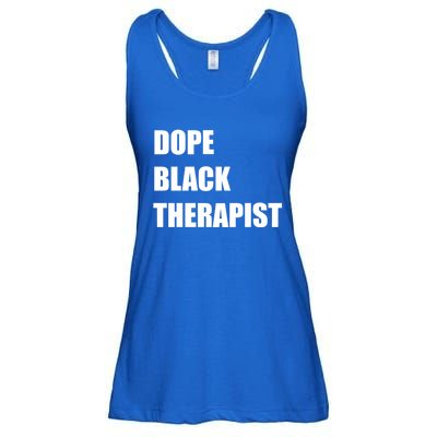 Black Therapist Black History Dope Therapists Matter Gift Ladies Essential Flowy Tank