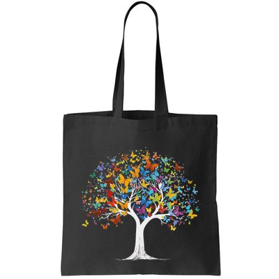 Butterfly Tree Beautiful Butterflies Garden Colorful Bag