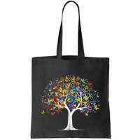 Butterfly Tree Beautiful Butterflies Garden Colorful Bag