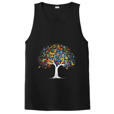 Butterfly Tree Beautiful Butterflies Garden Colorful PosiCharge Competitor Tank