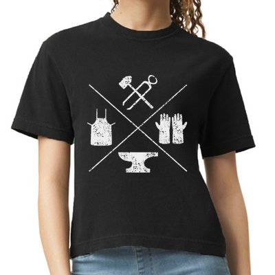 Blacksmithy Tools Blacksmithing Forging Blacksmith Comfort Colors Boxy T-Shirt