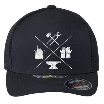 Blacksmithy Tools Blacksmithing Forging Blacksmith Flexfit Unipanel Trucker Cap