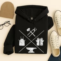Blacksmithy Tools Blacksmithing Forging Blacksmith Hoodie