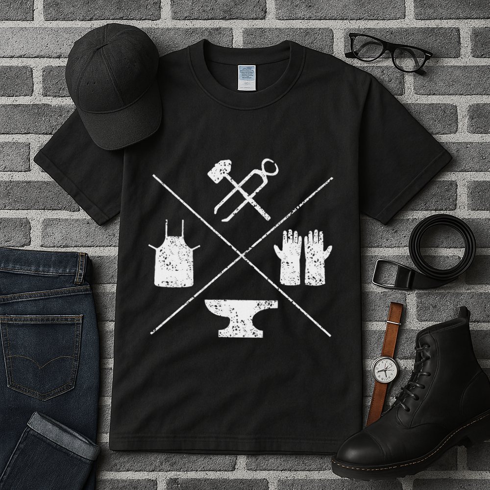 Blacksmithy Tools Blacksmithing Forging Blacksmith Tall T-Shirt