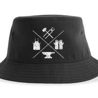 Blacksmithy Tools Blacksmithing Forging Blacksmith Sustainable Bucket Hat