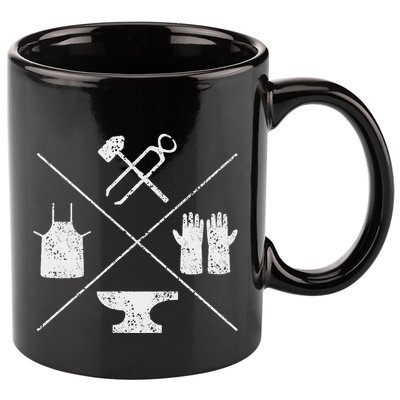 Blacksmithy Tools Blacksmithing Forging Blacksmith 11oz C Handle Ceramic Mug