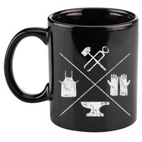 Blacksmithy Tools Blacksmithing Forging Blacksmith 11oz C Handle Ceramic Mug