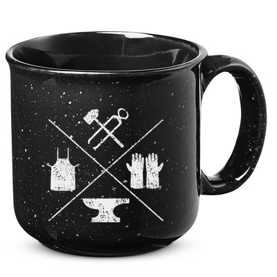 Blacksmithy Tools Blacksmithing Forging Blacksmith 15oz Campfire Ceramic Mug
