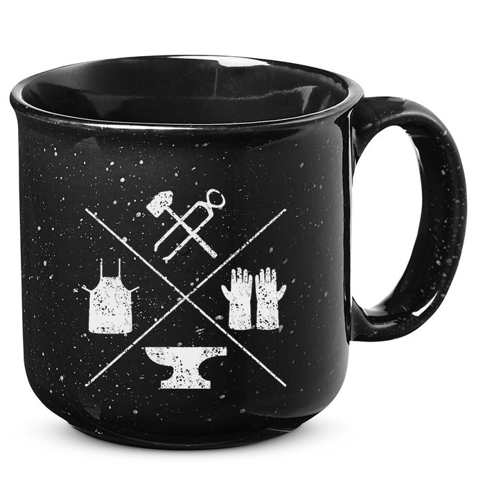 Blacksmithy Tools Blacksmithing Forging Blacksmith 15oz Campfire Ceramic Mug