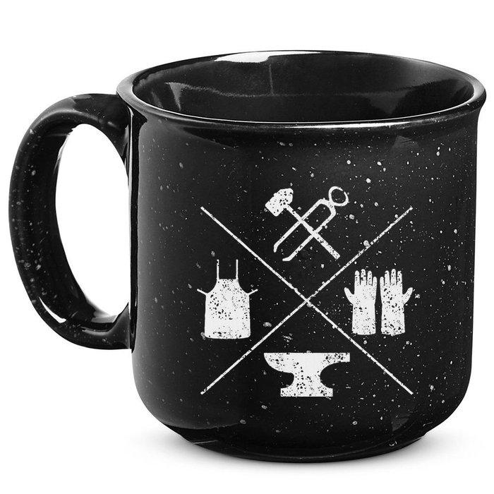 Blacksmithy Tools Blacksmithing Forging Blacksmith 15oz Campfire Ceramic Mug