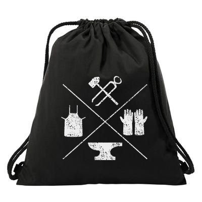 Blacksmithy Tools Blacksmithing Forging Blacksmith Drawstring Bag
