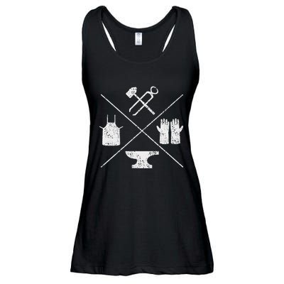Blacksmithy Tools Blacksmithing Forging Blacksmith Ladies Essential Flowy Tank