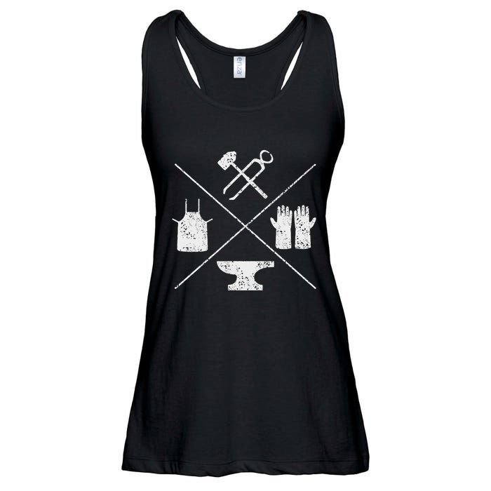 Blacksmithy Tools Blacksmithing Forging Blacksmith Ladies Essential Flowy Tank