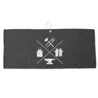 Blacksmithy Tools Blacksmithing Forging Blacksmith Large Microfiber Waffle Golf Towel