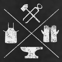 Blacksmithy Tools Blacksmithing Forging Blacksmith Large Microfiber Waffle Golf Towel