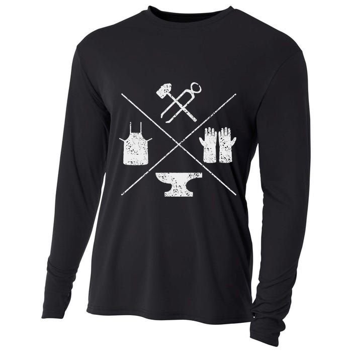 Blacksmithy Tools Blacksmithing Forging Blacksmith Cooling Performance Long Sleeve Crew