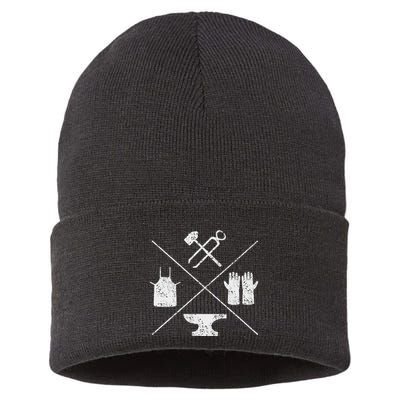 Blacksmithy Tools Blacksmithing Forging Blacksmith Sustainable Knit Beanie