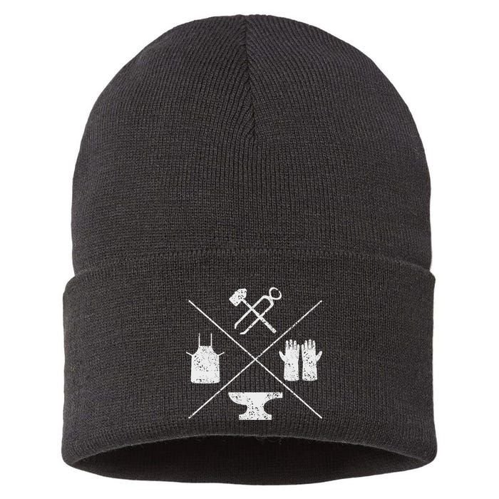 Blacksmithy Tools Blacksmithing Forging Blacksmith Sustainable Knit Beanie