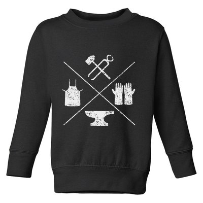 Blacksmithy Tools Blacksmithing Forging Blacksmith Toddler Sweatshirt