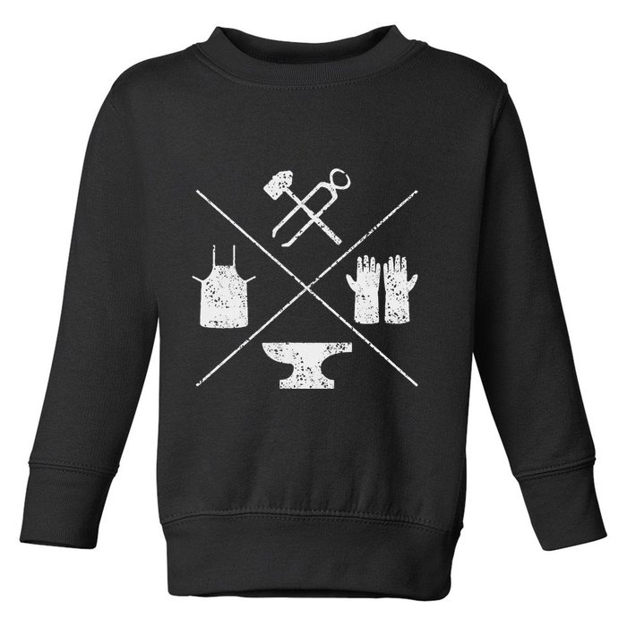 Blacksmithy Tools Blacksmithing Forging Blacksmith Toddler Sweatshirt