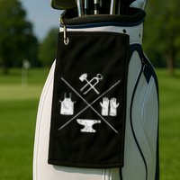 Blacksmithy Tools Blacksmithing Forging Blacksmith Golf Towel
