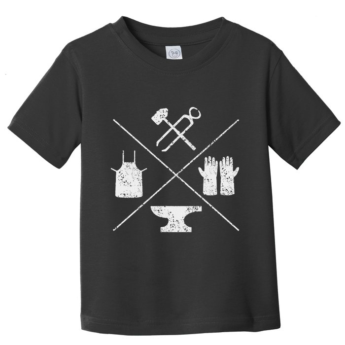 Blacksmithy Tools Blacksmithing Forging Blacksmith Toddler T-Shirt