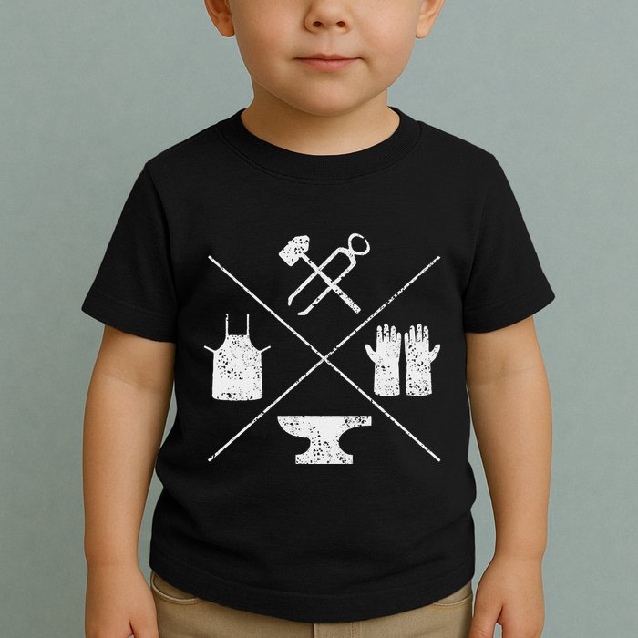 Blacksmithy Tools Blacksmithing Forging Blacksmith Toddler T-Shirt