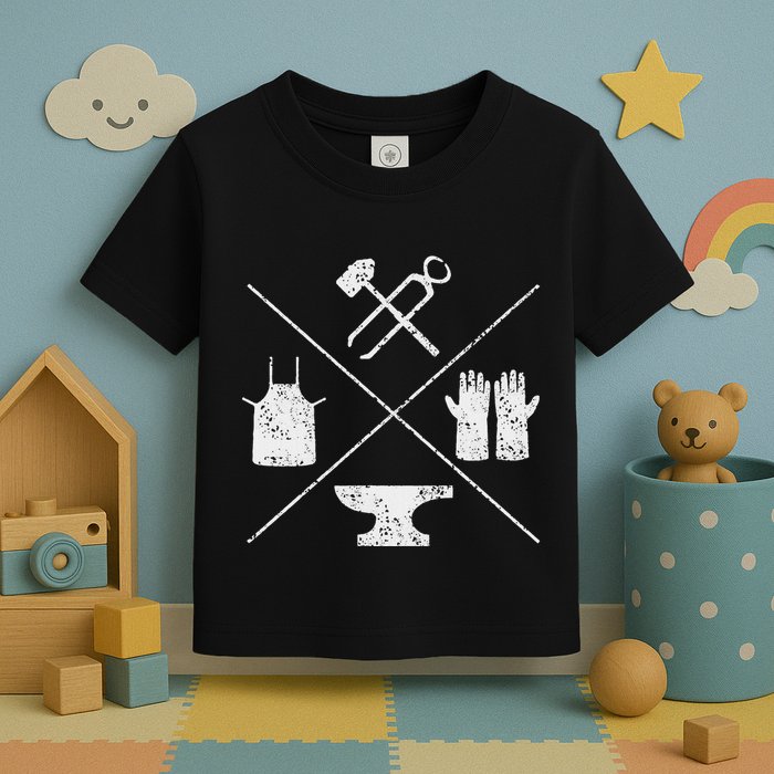 Blacksmithy Tools Blacksmithing Forging Blacksmith Toddler T-Shirt
