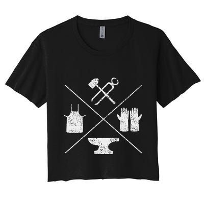 Blacksmithy Tools Blacksmithing Forging Blacksmith Crop Top