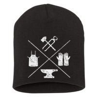 Blacksmithy Tools Blacksmithing Forging Blacksmith Short Acrylic Beanie