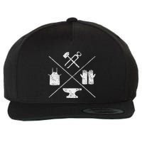 Blacksmithy Tools Blacksmithing Forging Blacksmith Wool Snapback Cap