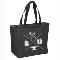 Blacksmithy Tools Blacksmithing Forging Blacksmith Zip Tote Bag