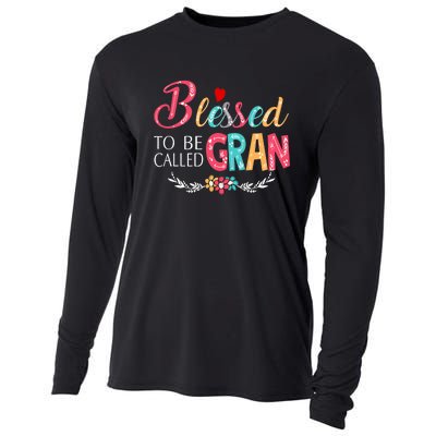 Blessed To Be Called Gran Colorful Art Cooling Performance Long Sleeve Crew