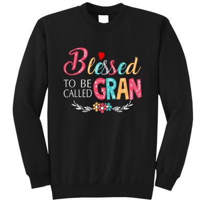 Blessed To Be Called Gran Colorful Art Tall Sweatshirt