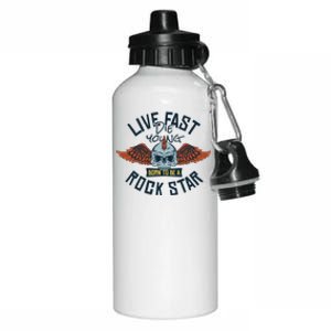 Born To Be Rock Star Aluminum Water Bottle