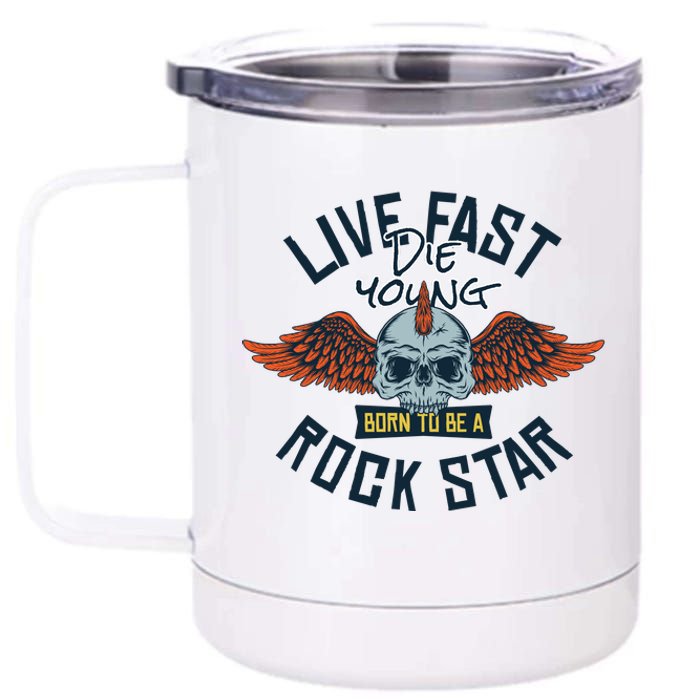 Born To Be Rock Star 12 oz Stainless Steel Tumbler Cup