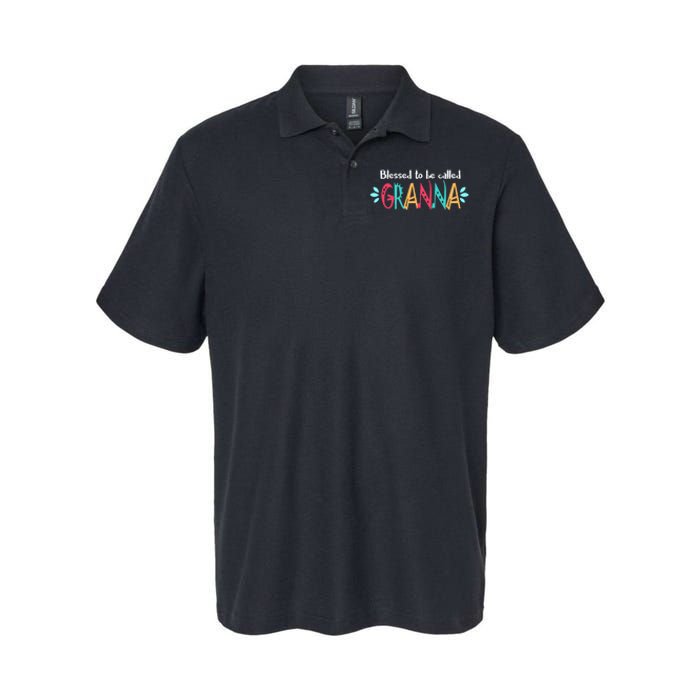 Blessed To Be Called Granna Softstyle Adult Sport Polo