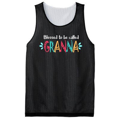 Blessed To Be Called Granna Mesh Reversible Basketball Jersey Tank