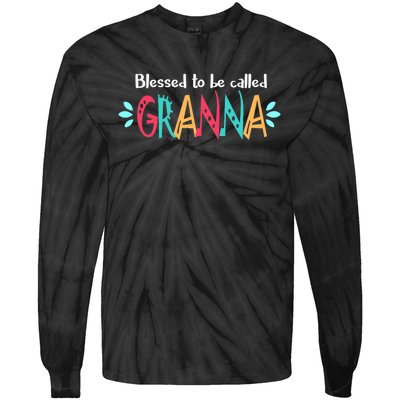 Blessed To Be Called Granna Tie-Dye Long Sleeve Shirt