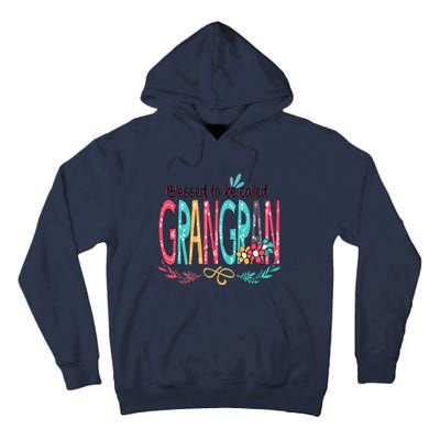 Blessed To Be Called Grangran Colorful Grandma Tall Hoodie