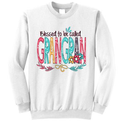 Blessed To Be Called Grangran Colorful Grandma Sweatshirt