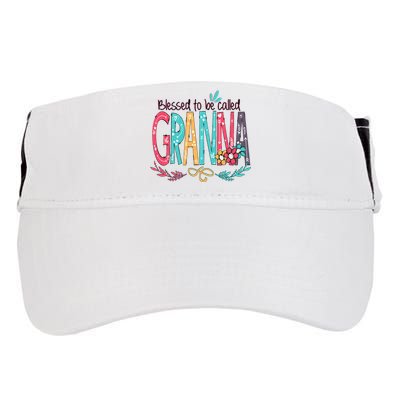 Blessed To Be Called Granna Colorful Grandma Adult Drive Performance Visor