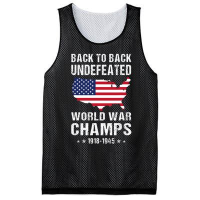 Back To Back Undefeated World War Champs American Patriotic Mesh Reversible Basketball Jersey Tank