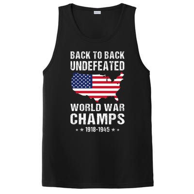 Back To Back Undefeated World War Champs American Patriotic PosiCharge Competitor Tank