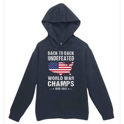 Back To Back Undefeated World War Champs American Patriotic Urban Pullover Hoodie