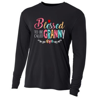 Blessed To Be Called Granny Colorful Art Cooling Performance Long Sleeve Crew