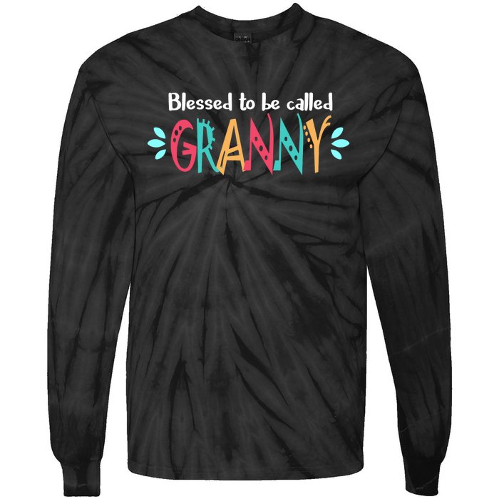 Blessed To Be Called Granny Tie-Dye Long Sleeve Shirt