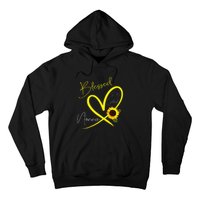 Blessed To Be Called Nonna Sunflower Heart Mother's Day Hoodie